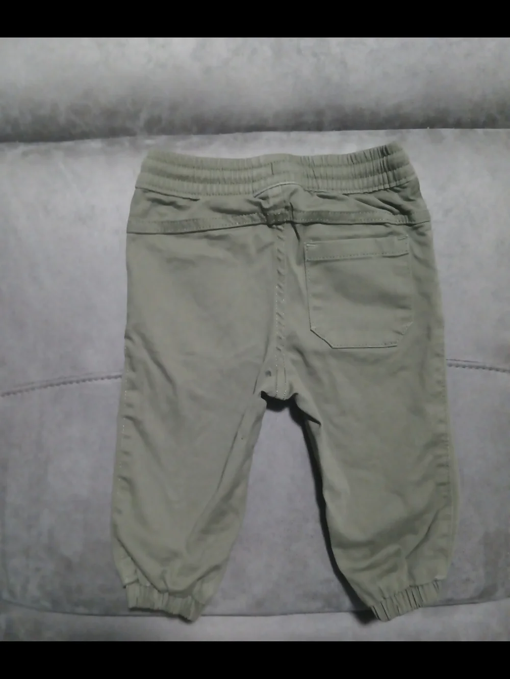 Old Navy Olive Green Baby Elastic Waist Joggers, Size:12-18M